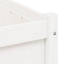 plantekasse 70x70x70 cm massivt fyrretræ hvid