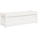plantekasse 90x31x31 cm massivt fyrretræ hvid