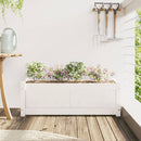 plantekasse 90x31x31 cm massivt fyrretræ hvid