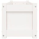 plantekasse 90x31x31 cm massivt fyrretræ hvid