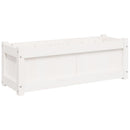 plantekasse 90x31x31 cm massivt fyrretræ hvid