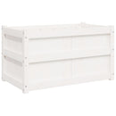 plantekasse 90x50x50 cm massivt fyrretræ hvid
