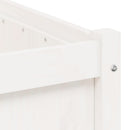 plantekasse 90x50x50 cm massivt fyrretræ hvid