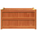 plantekasse 90x50x50 cm massivt fyrretræ gyldenbrun
