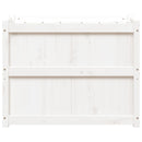plantekasse 90x50x70 cm massivt fyrretræ hvid