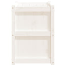 plantekasse 90x50x70 cm massivt fyrretræ hvid