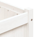 plantekasse 90x50x70 cm massivt fyrretræ hvid