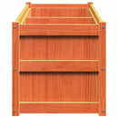plantekasse 90x50x70 cm massivt fyrretræ gyldenbrun