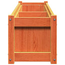 plantekasse 150x31x31 cm massivt fyrretræ gyldenbrun