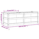 plantekasse 150x50x50 cm massivt fyrretræ