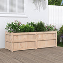 plantekasse 150x50x50 cm massivt fyrretræ