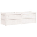 plantekasse 150x50x50 cm massivt fyrretræ hvid