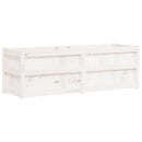 plantekasse 150x50x50 cm massivt fyrretræ hvid