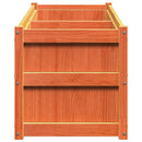 plantekasse 150x50x50 cm massivt fyrretræ gyldenbrun