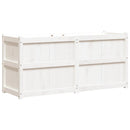 plantekasse 150x50x70 cm massivt fyrretræ hvid