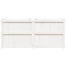 plantekasse 150x50x70 cm massivt fyrretræ hvid