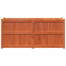 plantekasse 150x50x70 cm massivt fyrretræ gyldenbrun