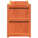 plantekasse 150x50x70 cm massivt fyrretræ gyldenbrun