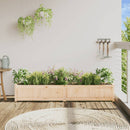 plantekasse 180x31x31 cm massivt fyrretræ