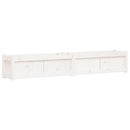 plantekasse 180x31x31 cm massivt fyrretræ hvid