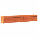 plantekasse 180x31x31 cm massivt fyrretræ gyldenbrun