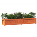 plantekasse 180x31x31 cm massivt fyrretræ gyldenbrun