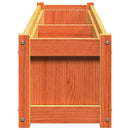 plantekasse 180x31x31 cm massivt fyrretræ gyldenbrun