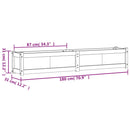 plantekasse 180x31x31 cm massivt fyrretræ gyldenbrun