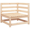 hjørnemoduler 2 stk. til havesofa 70x70x67 cm massivt fyrretræ