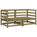 hjørnemoduler 2 stk. til sofa 70x70x67 cm imprægneret fyrretræ