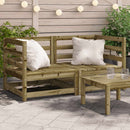 hjørnemoduler 2 stk. til sofa 70x70x67 cm imprægneret fyrretræ