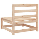sofamodul til havesofa 70x70x67 cm uden armlæn massivt fyrretræ
