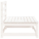 sofamodul til havesofa 70x70x67 cm uden armlæn massivt fyr hvid