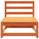 hjørnemoduler u. armlæn 2 stk. 70x70x67 cm massivt træ brun