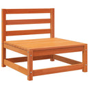 hjørnemoduler u. armlæn 3 stk 70x70x67 cm massivt træ brun