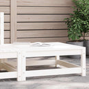 haveskammel 70x70x30 cm massivt fyrretræ hvid