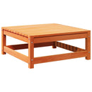 haveskammel 70x70x30 cm massivt fyrretræ brun