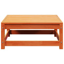 haveskammel 70x70x30 cm massivt fyrretræ brun