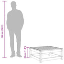 haveskammel 70x70x30 cm massivt fyrretræ brun