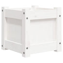 plantekasse 31x31x31 cm massivt fyrretræ hvid