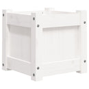 plantekasse 31x31x31 cm massivt fyrretræ hvid