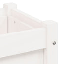 plantekasse 31x31x31 cm massivt fyrretræ hvid