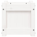 plantekasser 2 stk. massivt fyrretræ hvid