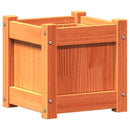 plantekasse 31x31x31 cm massivt fyrretræ gyldenbrun