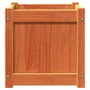 plantekasse 40x40x40 cm massivt fyrretræ gyldenbrun