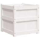 plantekasse 50x50x50 cm massivt fyrretræ hvid