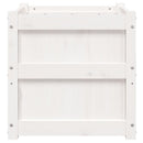 plantekasse 50x50x50 cm massivt fyrretræ hvid