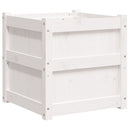 plantekasse 50x50x50 cm massivt fyrretræ hvid