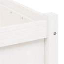 plantekasse 50x50x50 cm massivt fyrretræ hvid