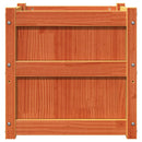plantekasse 50x50x50 cm massivt fyrretræ gyldenbrun